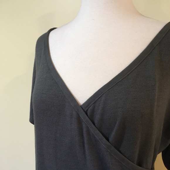 Faux Wrap Cross Front Sweater Top - Picture 2 of 3